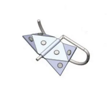 MARIPOSA GIRATORIA DEL CODO SELLADO DE 3 COMPLETA